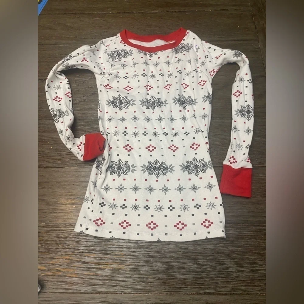 Honest Kids  2-piece Pajama Set Size Small Red White Black